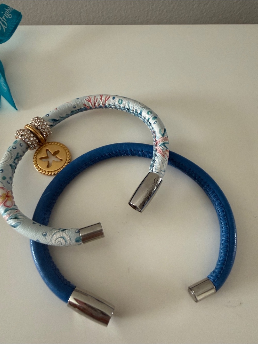 Brighton Blue and light blue gold Charm Bracelet Set - Picture 4 of 5